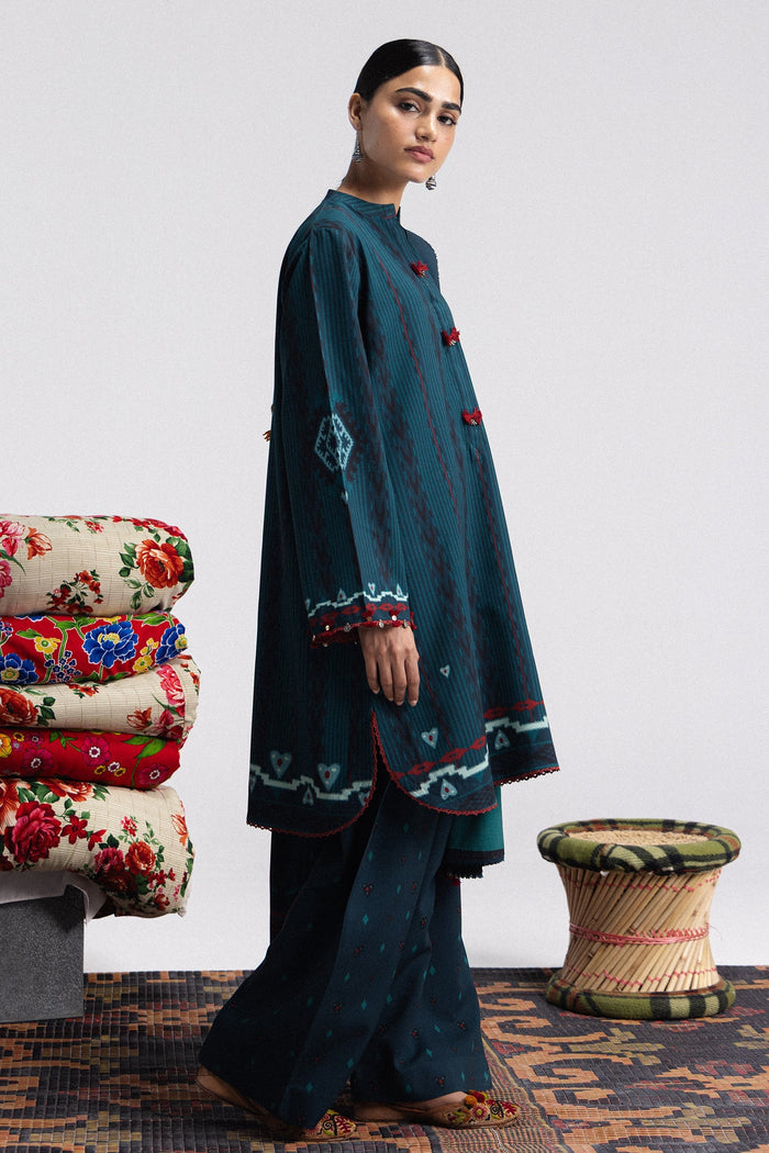 Leela 10B 3 Piece Printed Linen