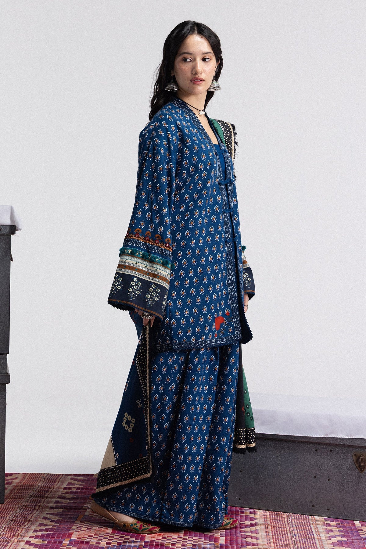 Anika 3A 3 Piece Printed Linen