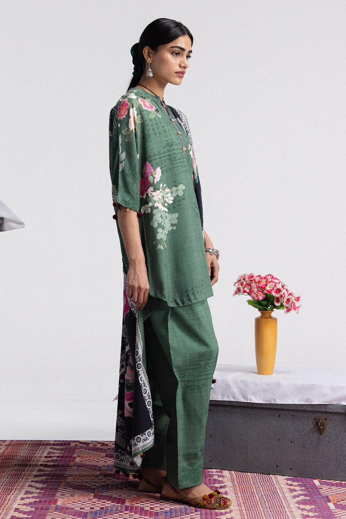 Hana 2B 3 Piece Printed Linen