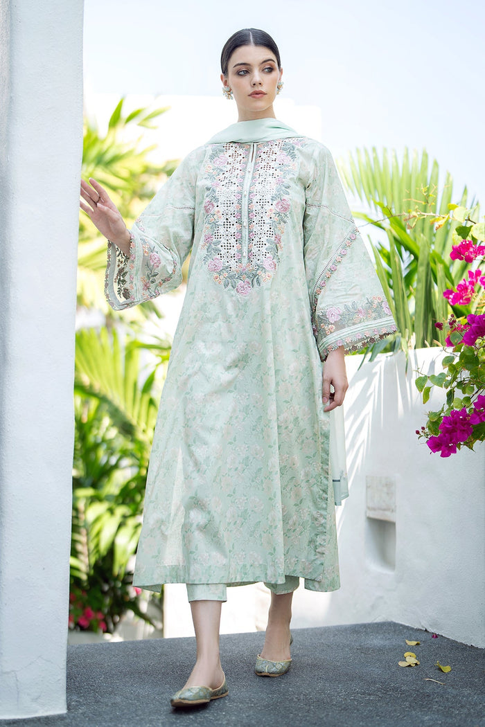 Embroidered Printed Lawn UF-550