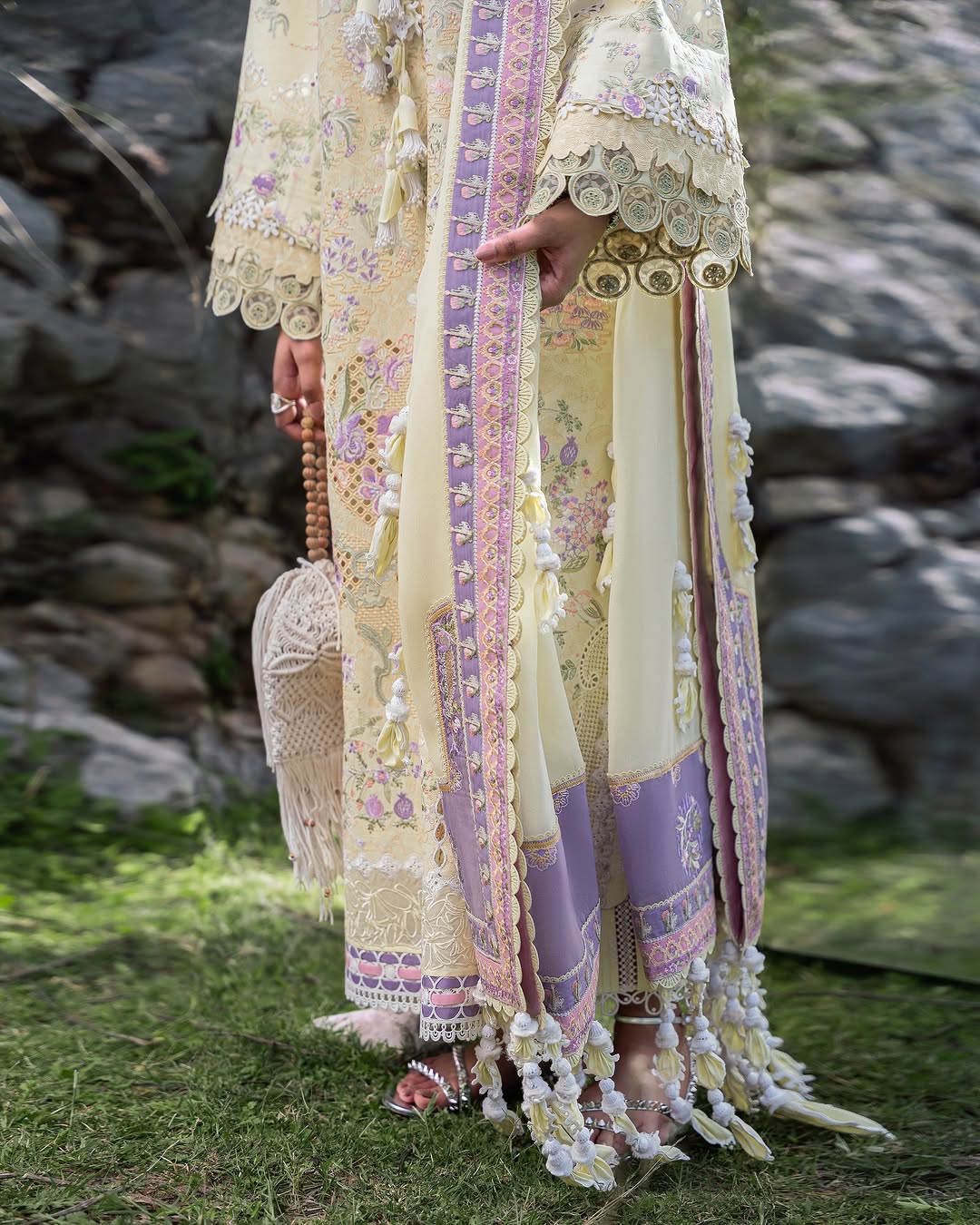 Telya – Suffuse Embroidered Lawn 3-Piece Suit with Chiffon Dupatta | Sana Yasir
