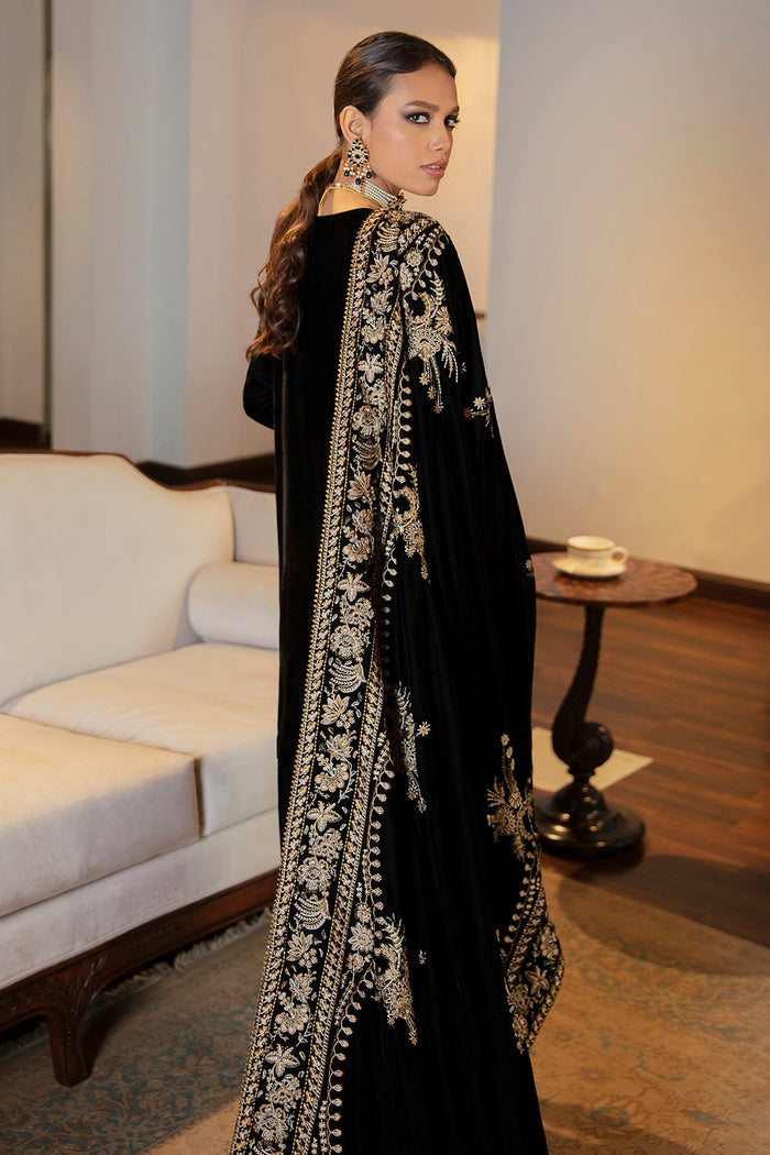 Embroidered Velvet Shawl VS-24
