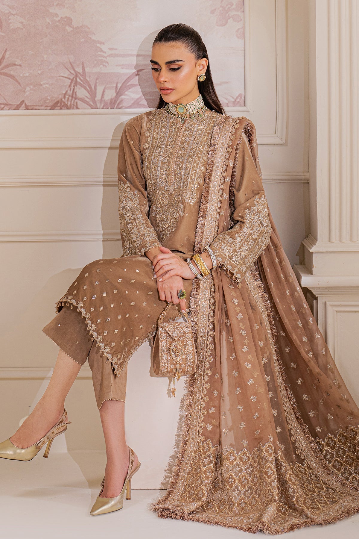Embroidered Velvet UF-754