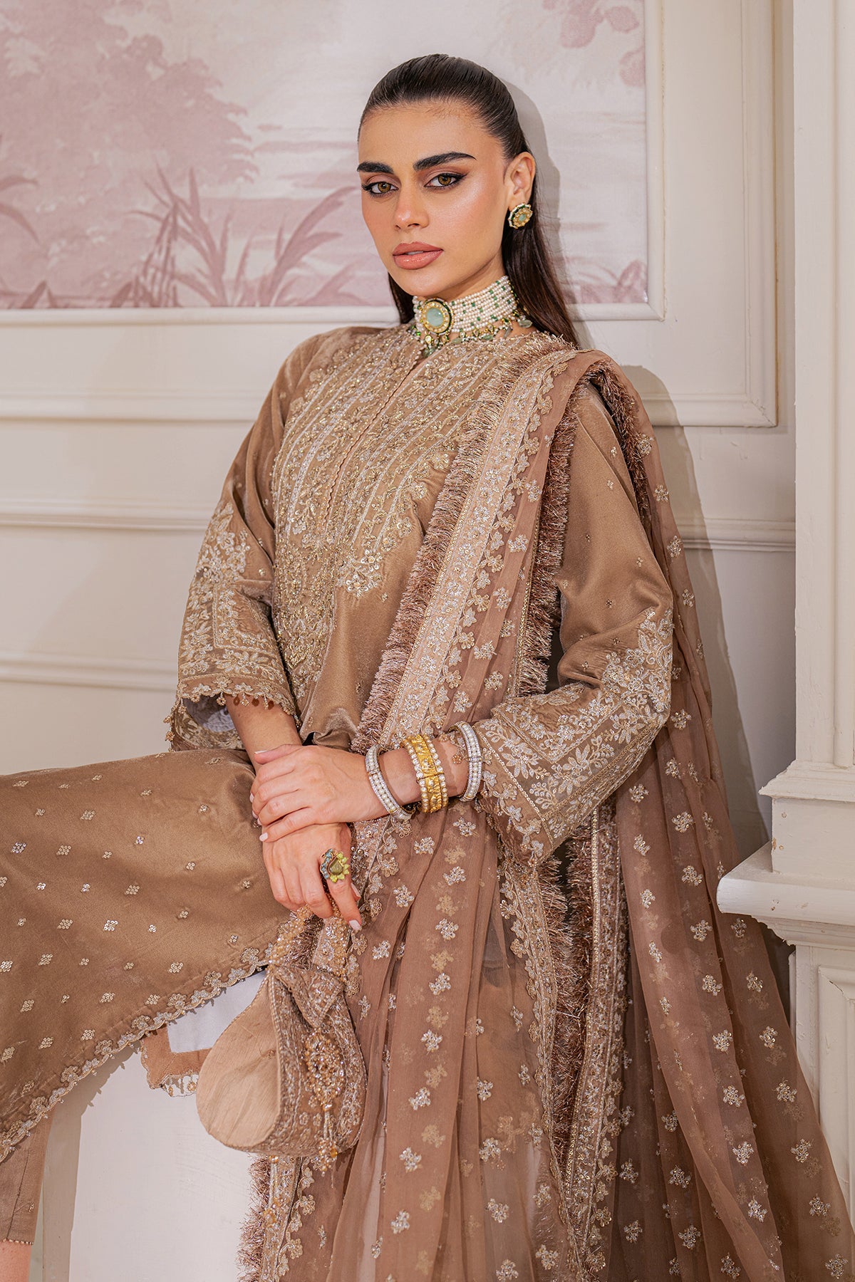 Embroidered Velvet UF-754