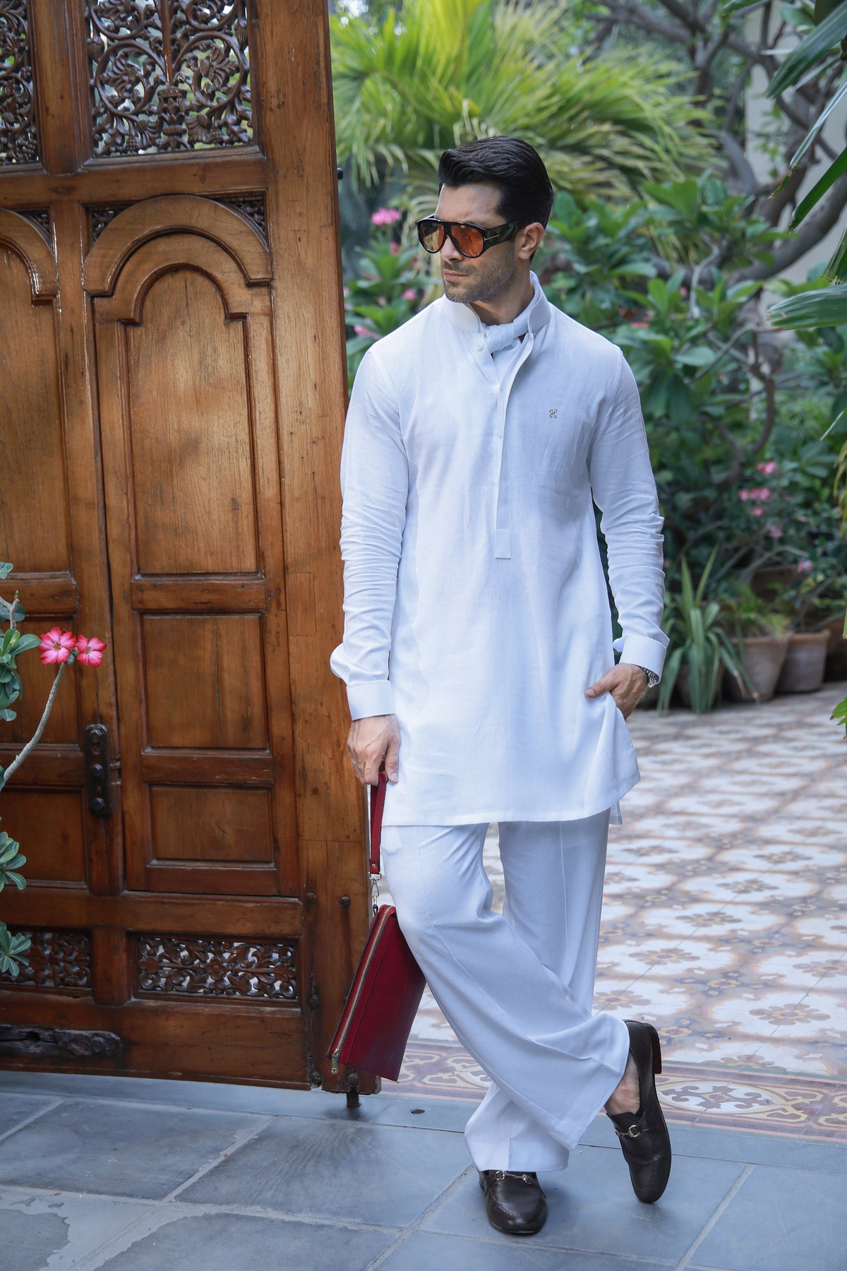 White Linen Kurta Pajama