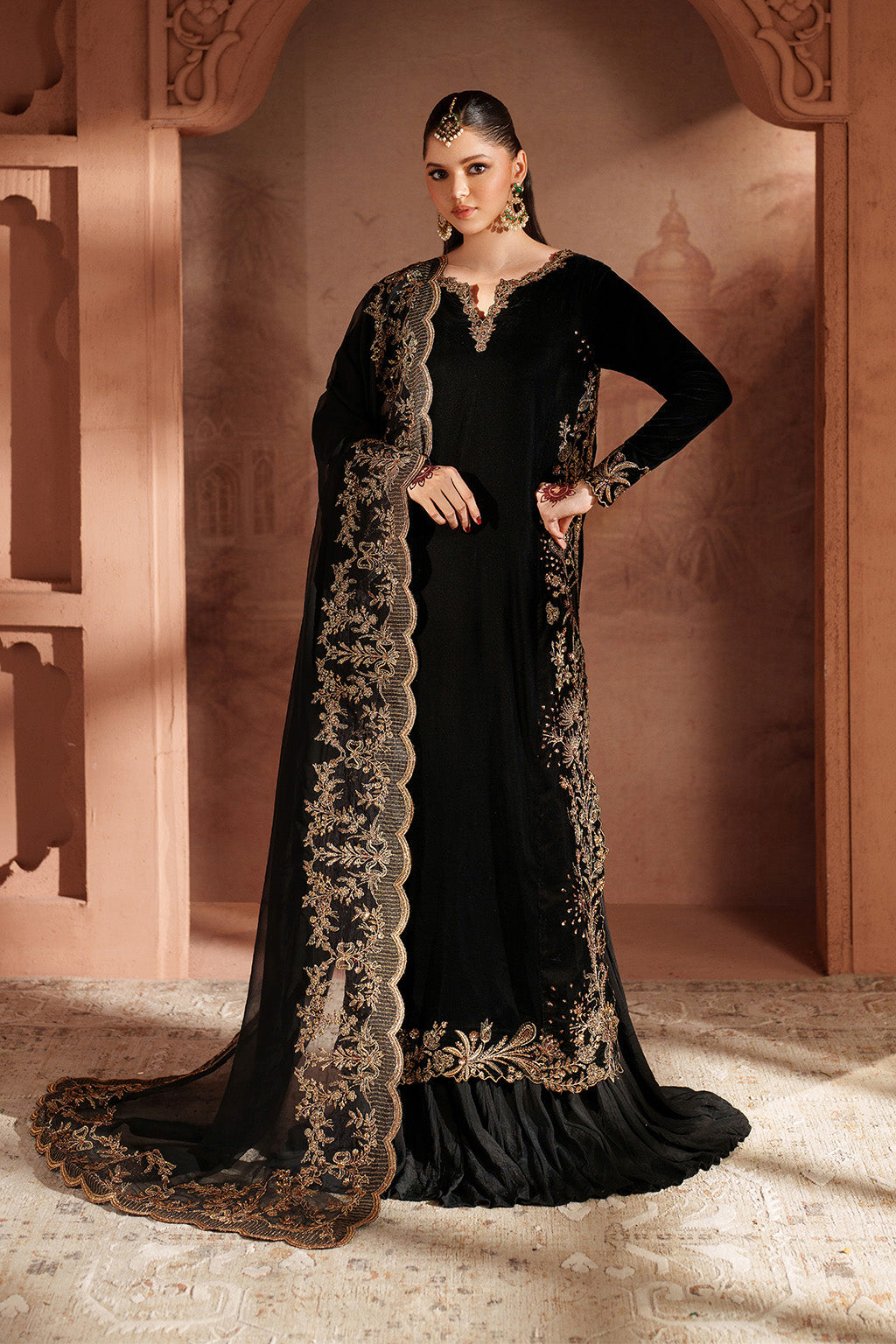 IV-62 Embroidered Velvet