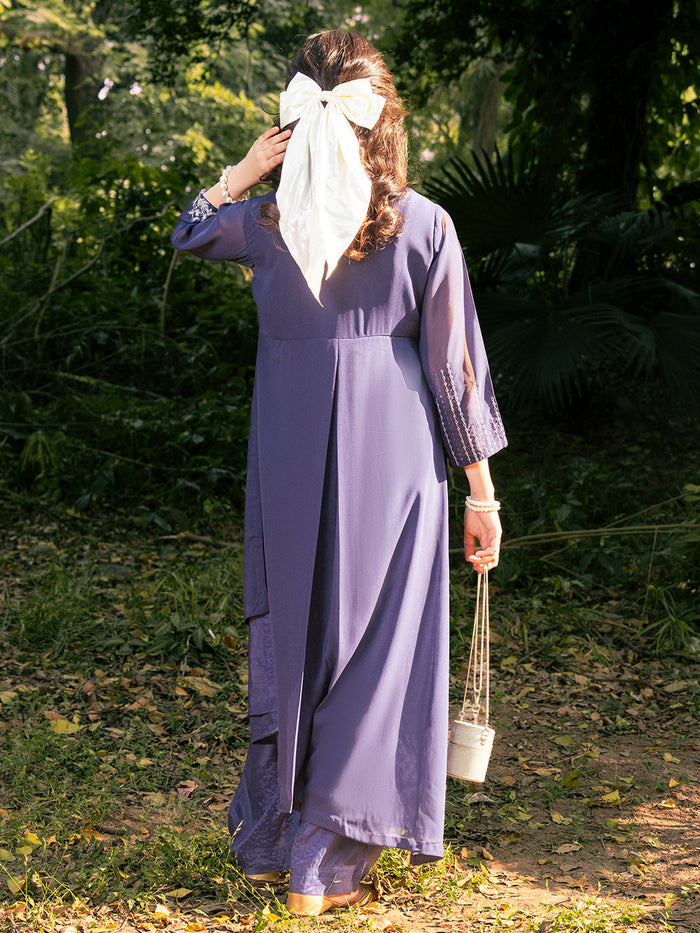 Chiffon Embroidered Festive Suit