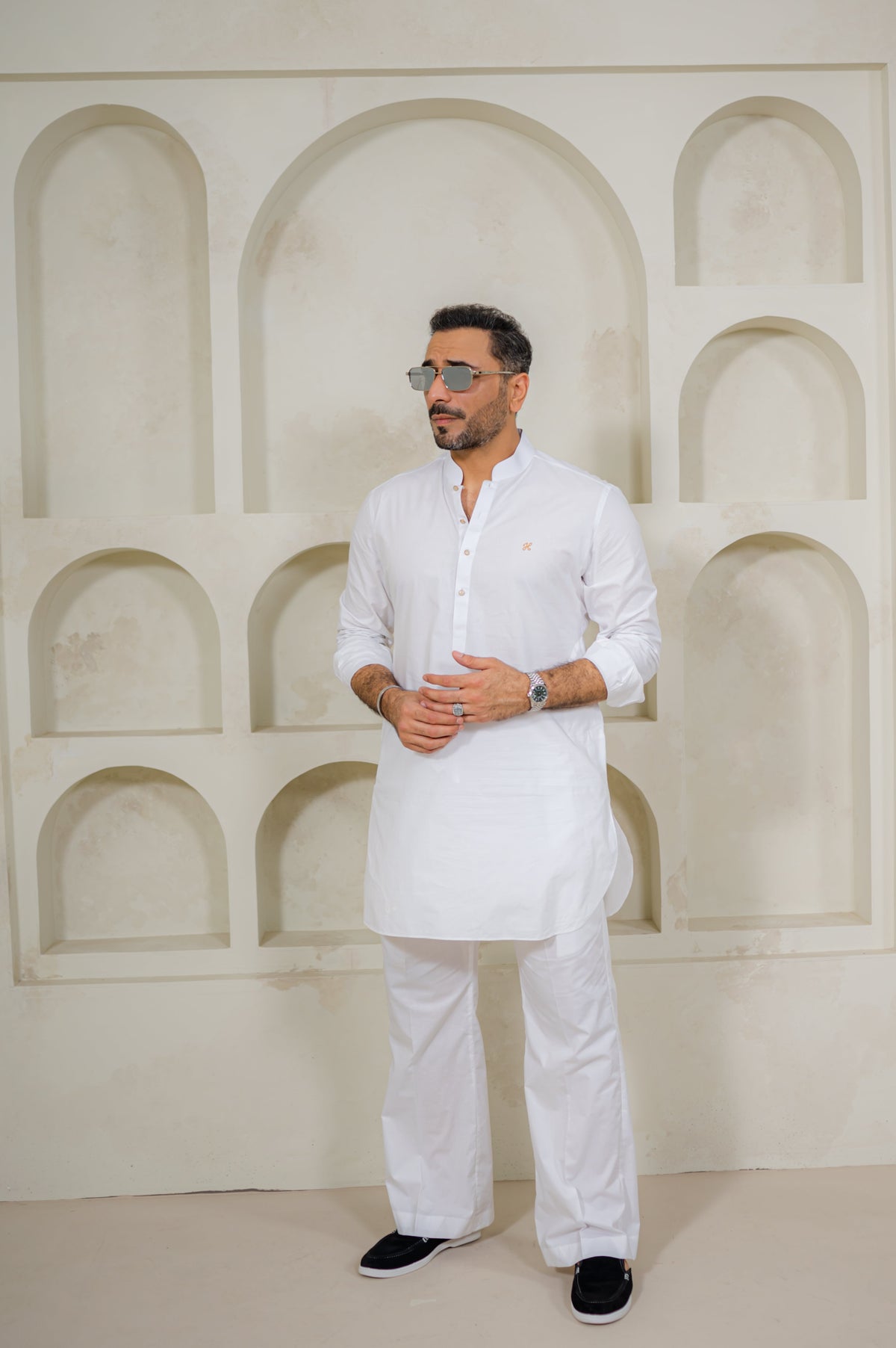 White Egyptian Cotton Kurta Pajama