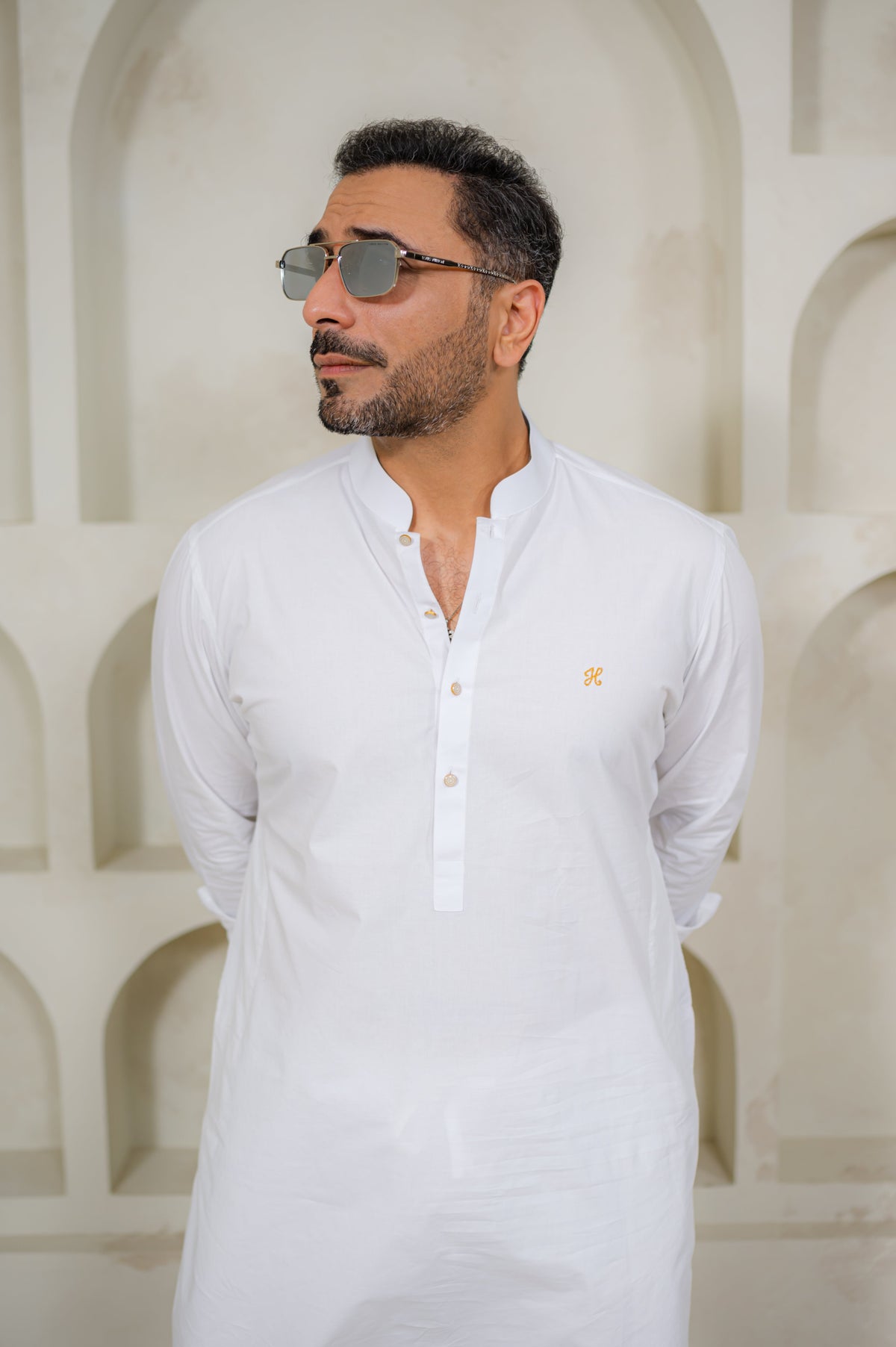 White Egyptian Cotton Kurta Pajama