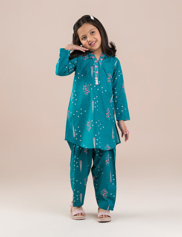 PIECE ETHNIC PRINTED SUIT