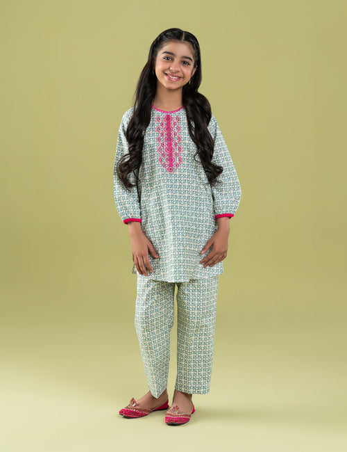 2 PIECE EMBROIDERED SUIT