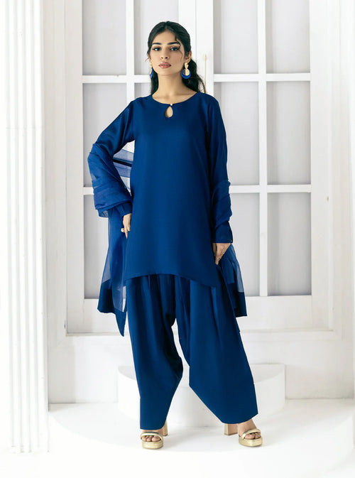 Sahiba - with Farshi Shalwar - 3 Piece