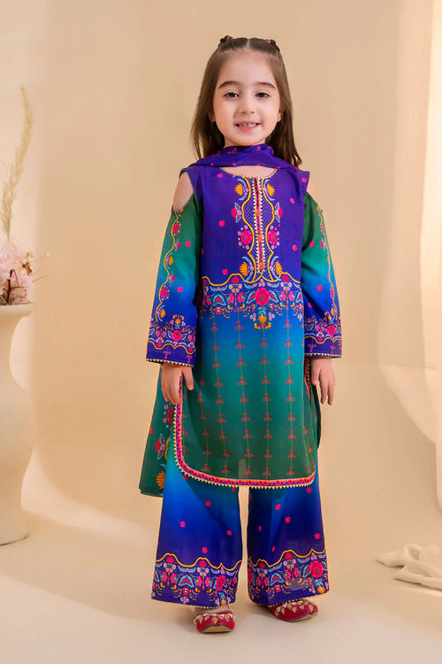 Poly Lawn Digital Printed 3 Pc Suit