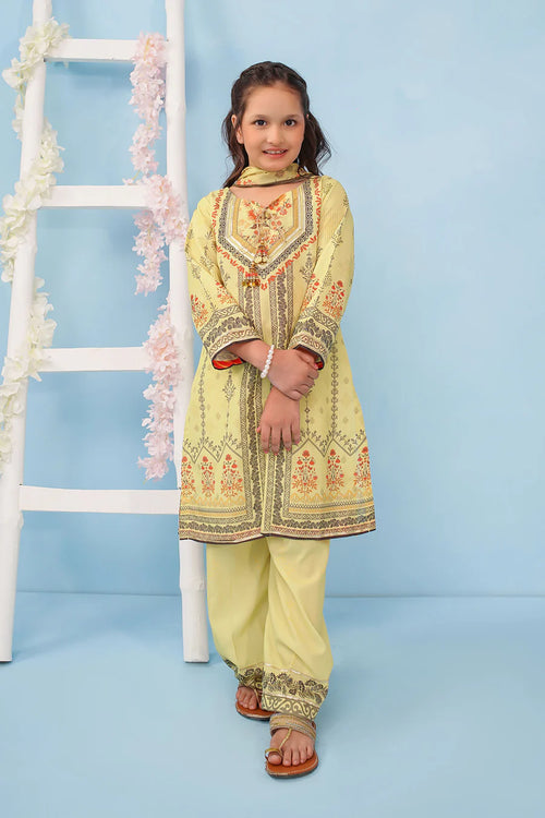 Poly Lawn Digital Printed 3 Pc Suit