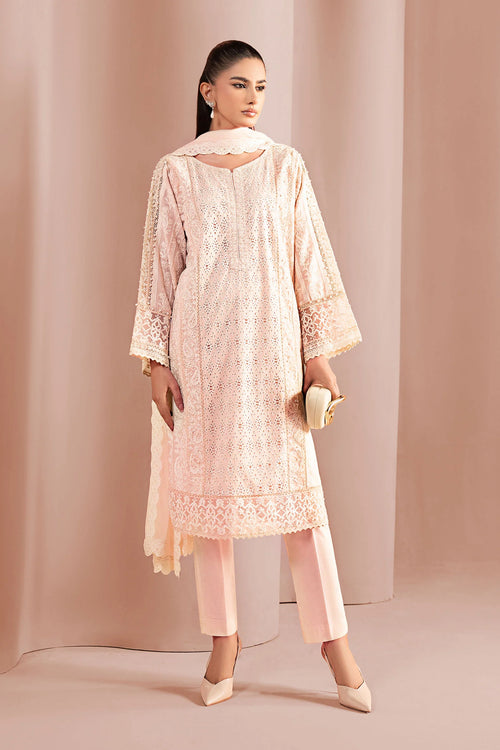 3 Piece Embroidered Lawn Suit DW-EF24-01-Pink