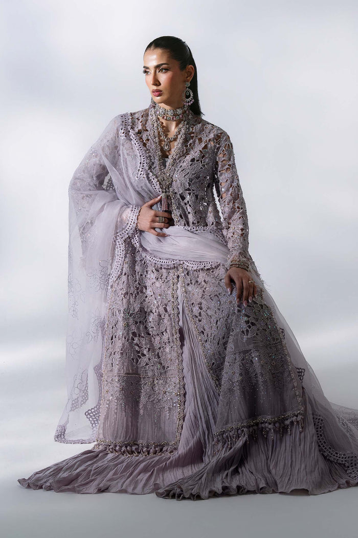 BD-3105 Lilac Embroidered Organza Suit