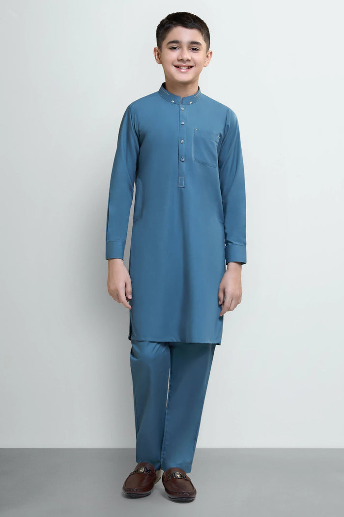 Green Boys Kurta Pajama