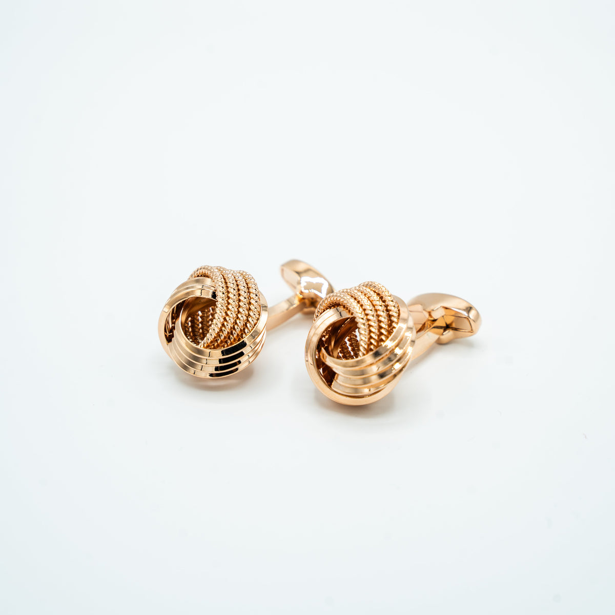 Rose Gold Knot Cufflinks