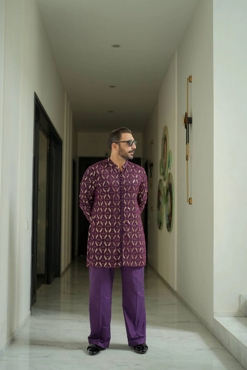 Jhalke Zareen - Purple Kurta pajama