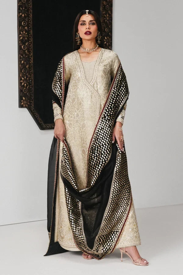 Meznah by Saad Bin Shahzad Festive ’26 | Silk Jamawar Angrakha Ensemble