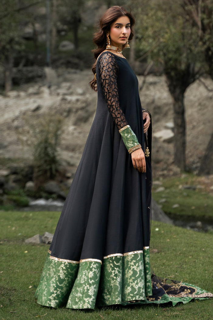 3-PC Stitched Embroidered Raw Silk CMA-6-486
