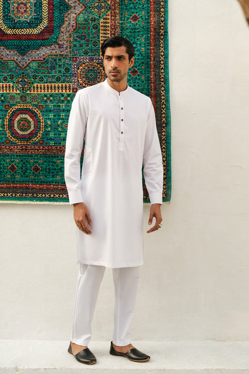 Powder White Kurta Pajama