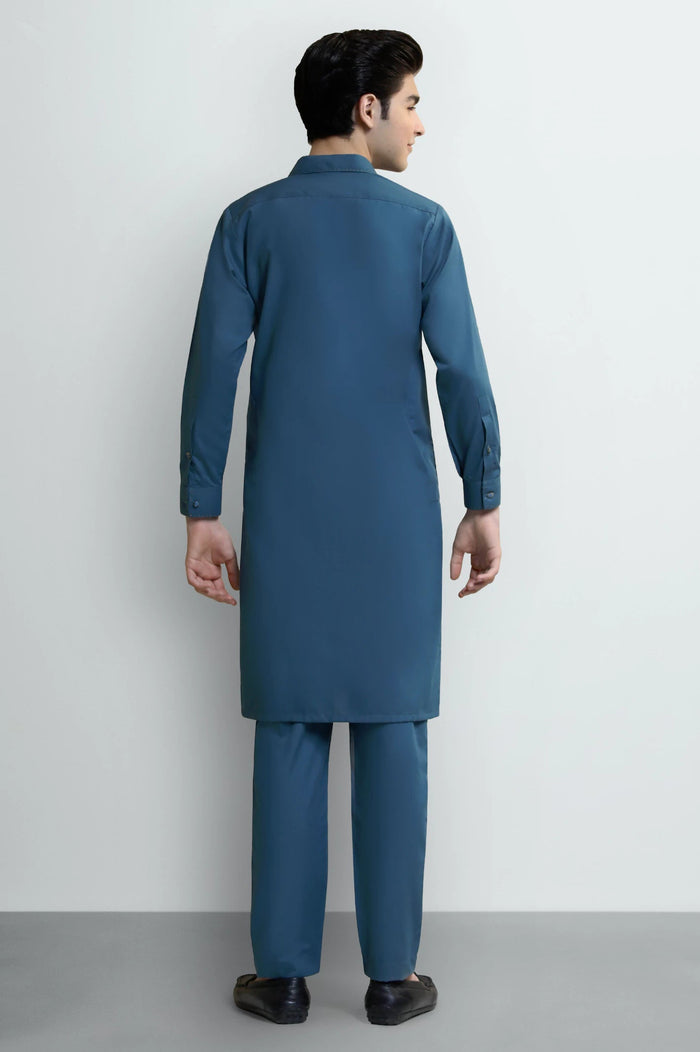 C-Green Teens Kurta Pajama with Pocket & Zip
