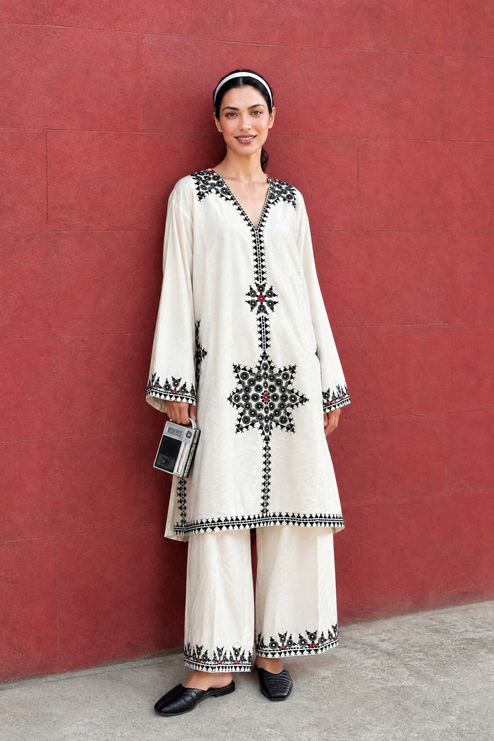 Embroidered 2 Piece Suit E9300