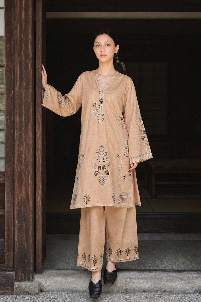 Embroidered 2 Piece Suit E9354