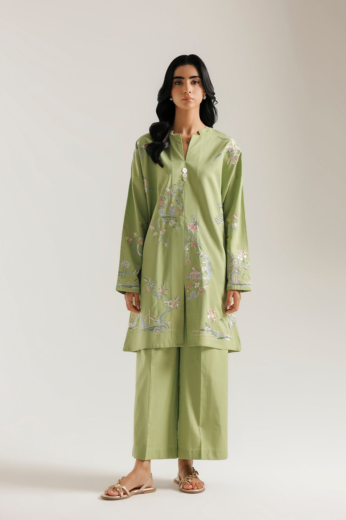 Embroidered 2 Piece Suit E9501