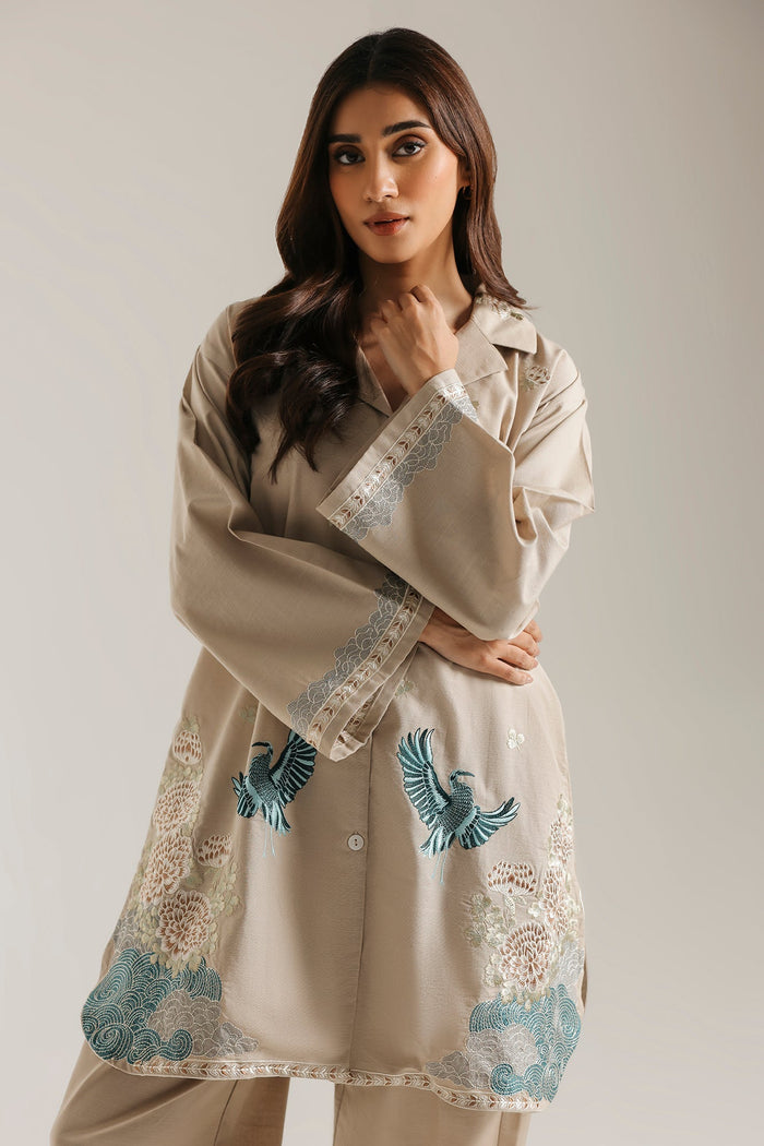 Embroidered 2 Piece Suit E9543