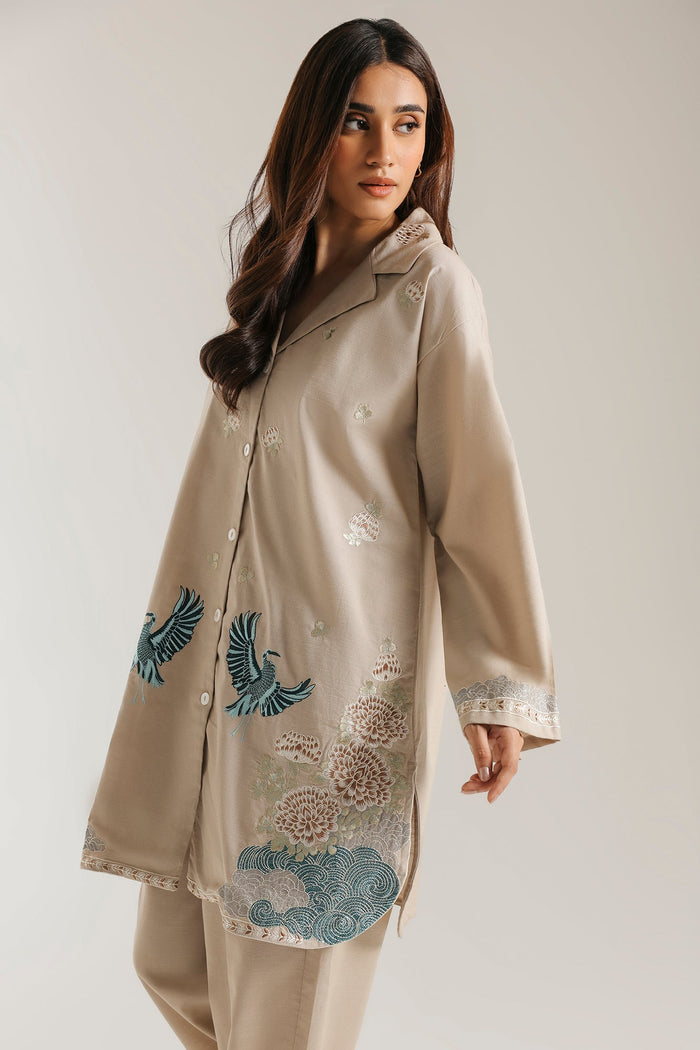Embroidered 2 Piece Suit E9543