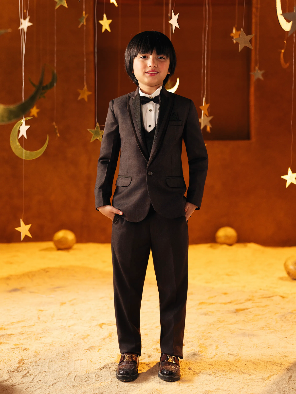 Notch Collar Tuxedo Suit - Ebtcpc5-4511