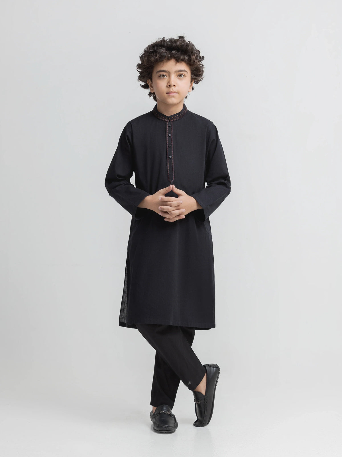 Embroidered Cotton Kurta Pajama - Ebtkp6-035