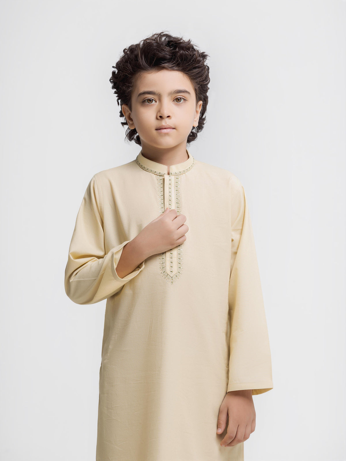 Embroidered Dobby Kurta Pajama - Ebtkpc5-001