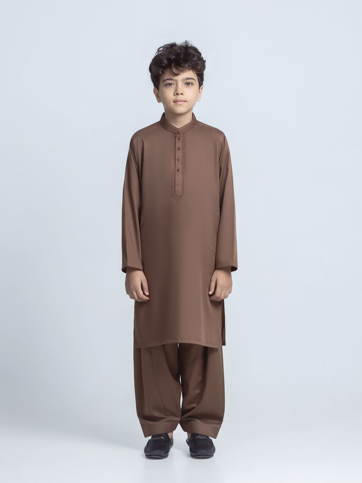 Embroidered Dobby Shalwar Kameez - Ebtks6-4131