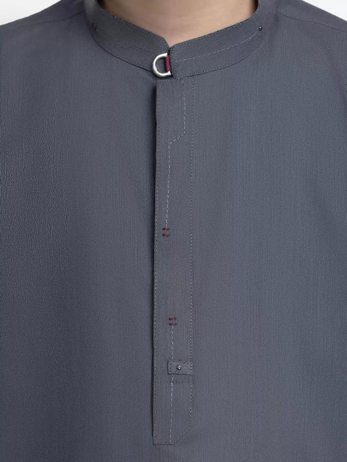 Blended Grey Shalwar Kameez