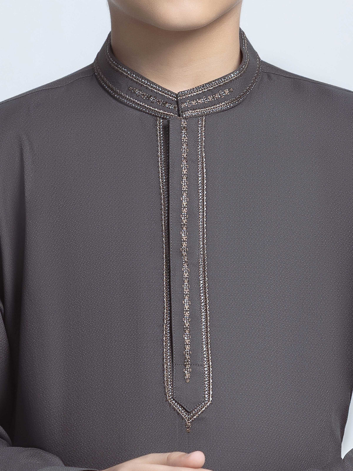 Embroidered Dobby Shalwar Kameez - Ebtks6-4134