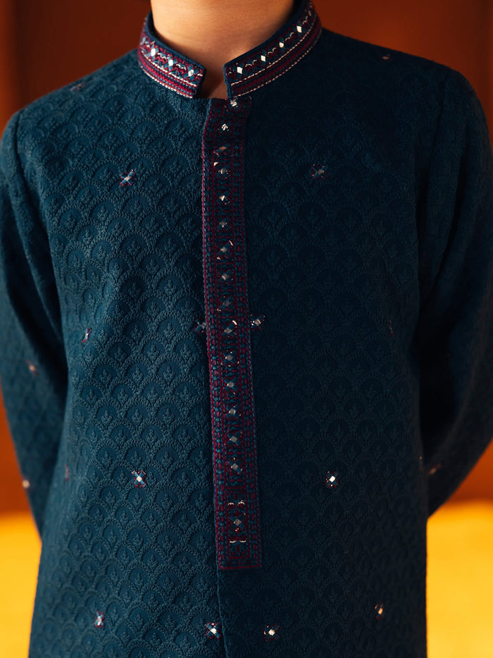 Embroidered Viscose Kurta Pajama