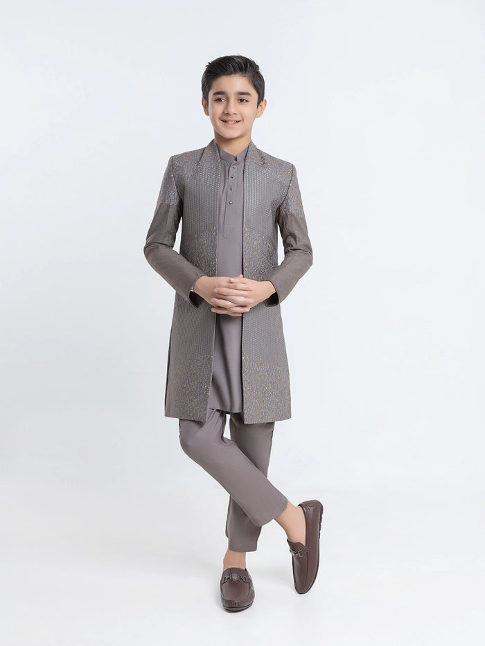 Embroidered Silk Sherwani