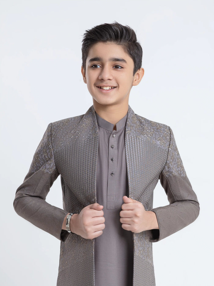 Embroidered Silk Sherwani