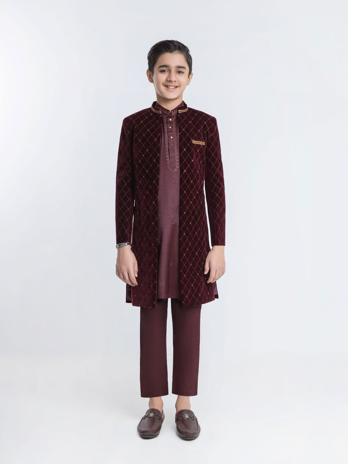 Embroidered Silk Sherwani