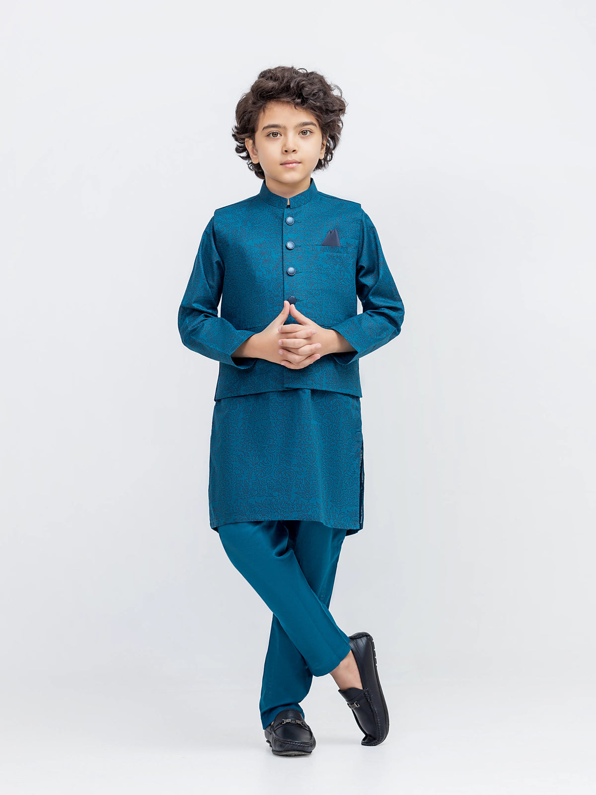 Khaddar Waistcoat Suit - Ecbtwcs5-068