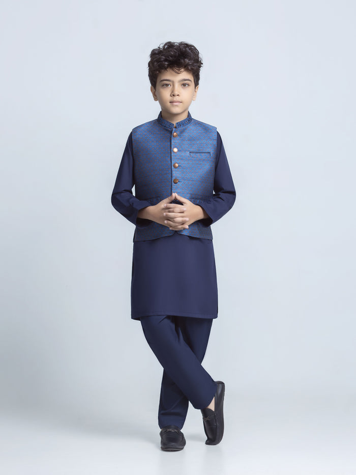 Embroidered Silk Waistcoat Suit