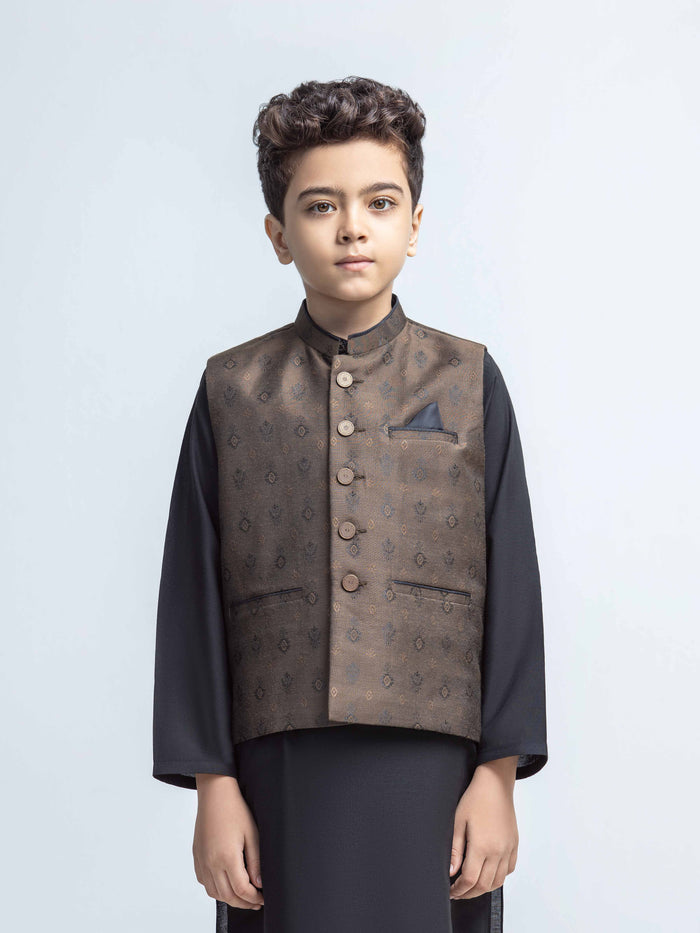 Embroidered Silk Waistcoat Suit