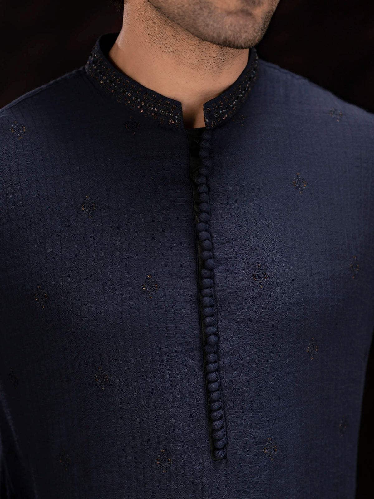 Embroidered Viscose Kurta Pajama - Ecmtkp6-026