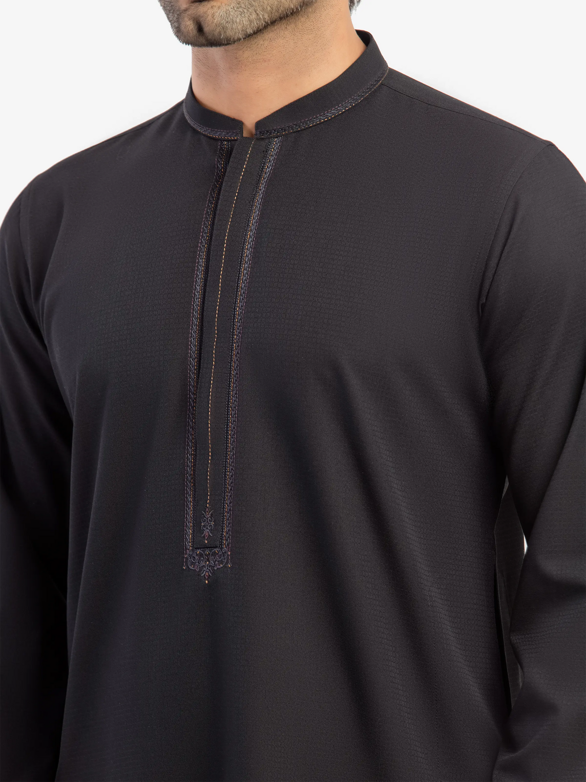Embroidered Blended Kurta Pajama - Emtkpt5-084
