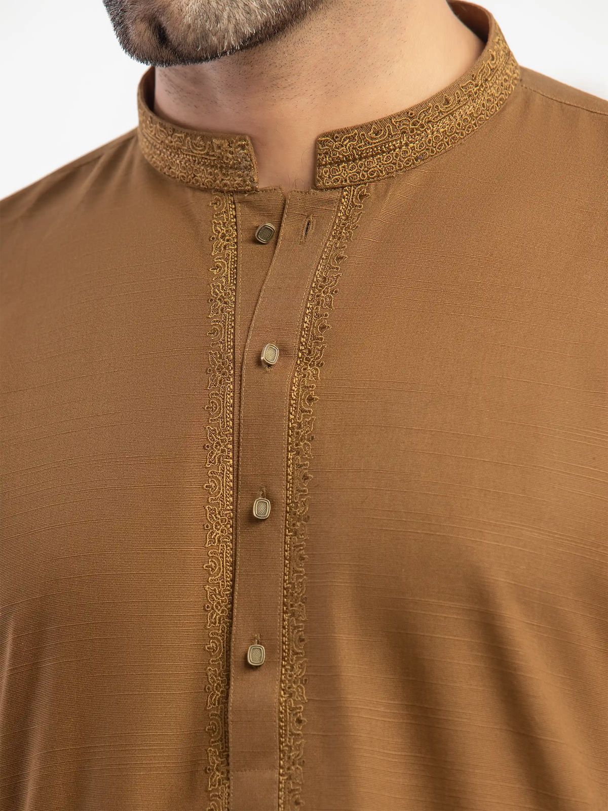 Embroidered Khaddar Kurta Pajama - Emtkpt5-089