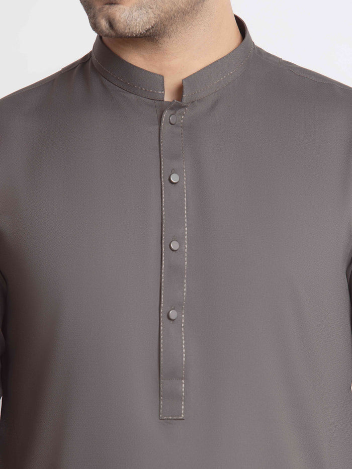 Embroidered Dobby Kurta Pajama - Emtkpt6-109