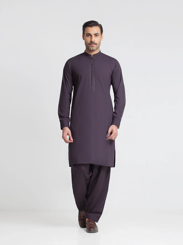 Embroidered Blended Shalwar Kameez - Emtkst6-99649